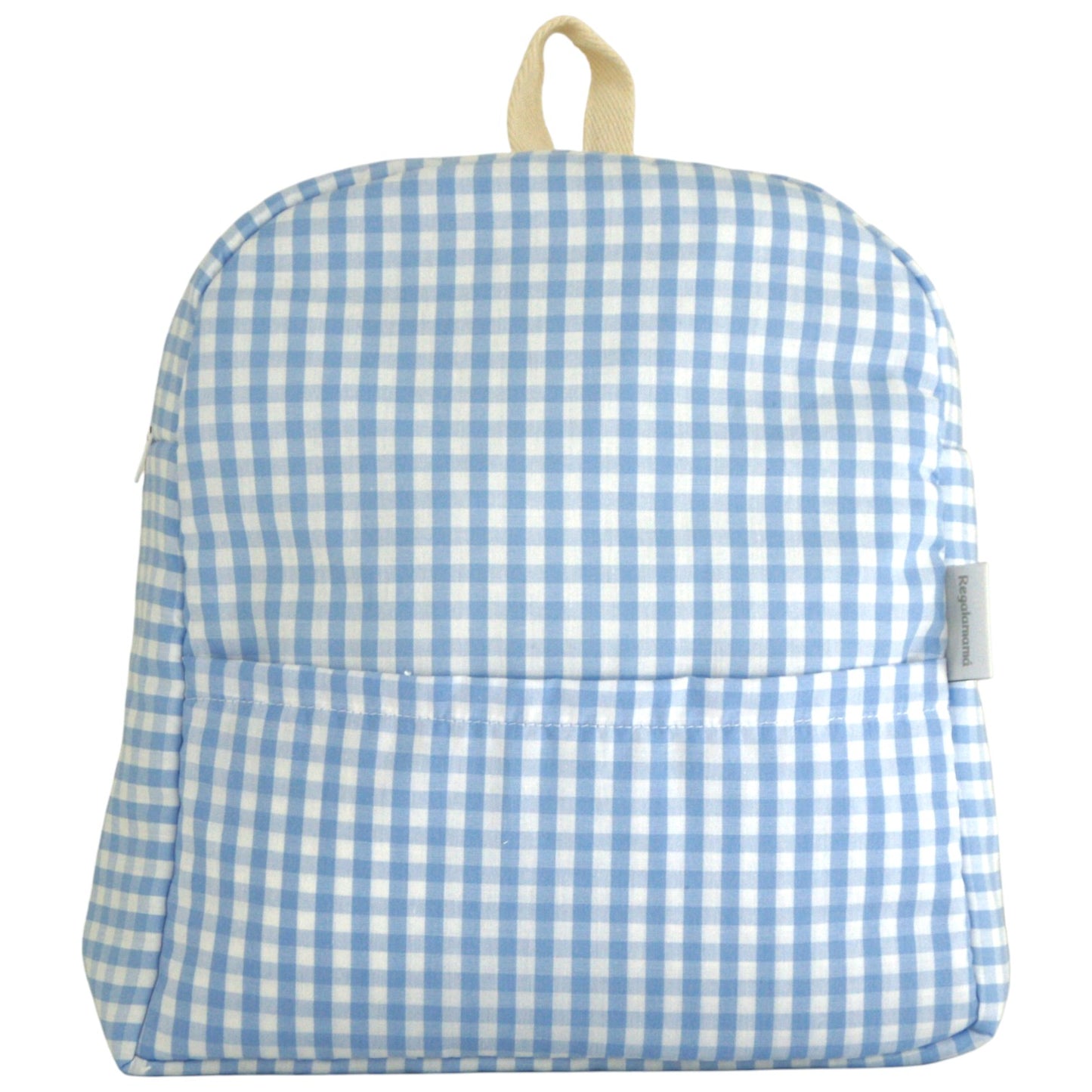 Mochila guardería vichy azul