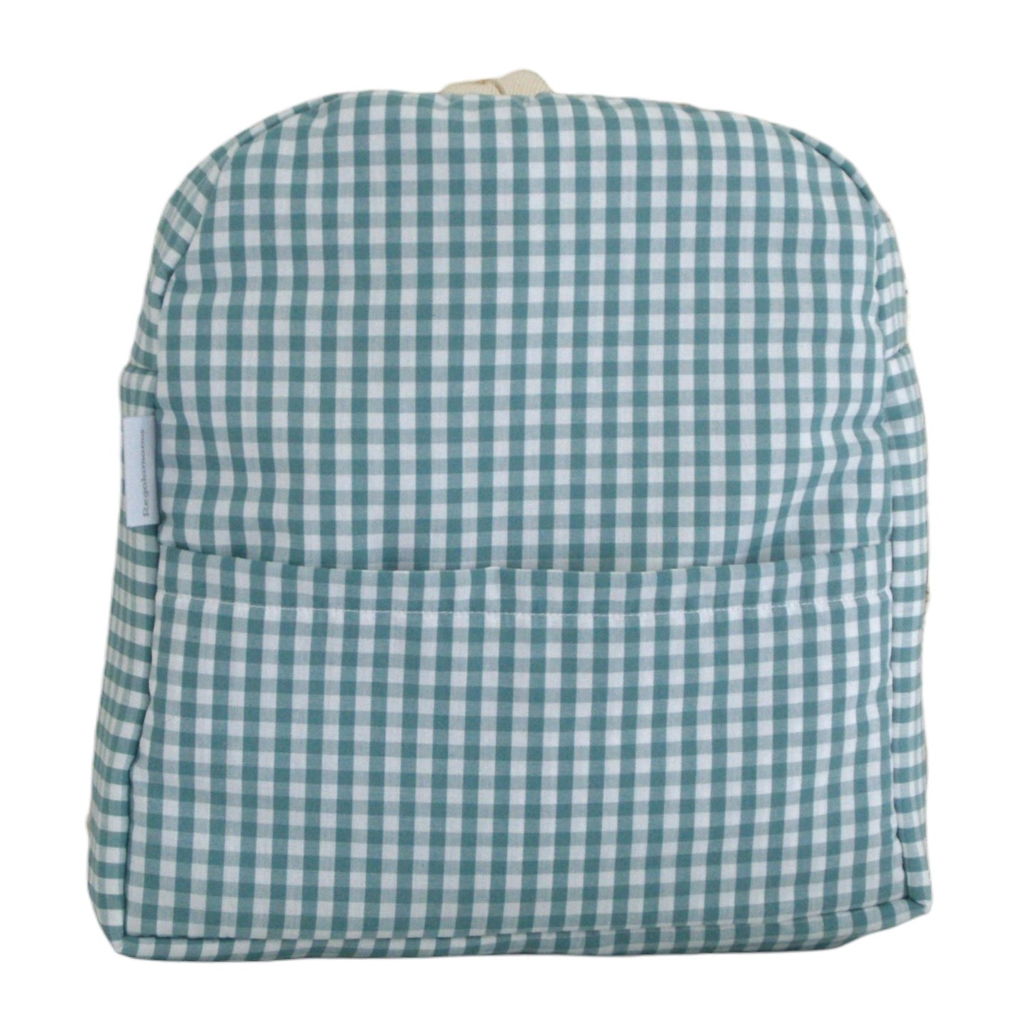 Mochila guardería vichy verde