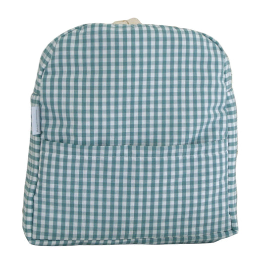 Mochila guardería vichy verde