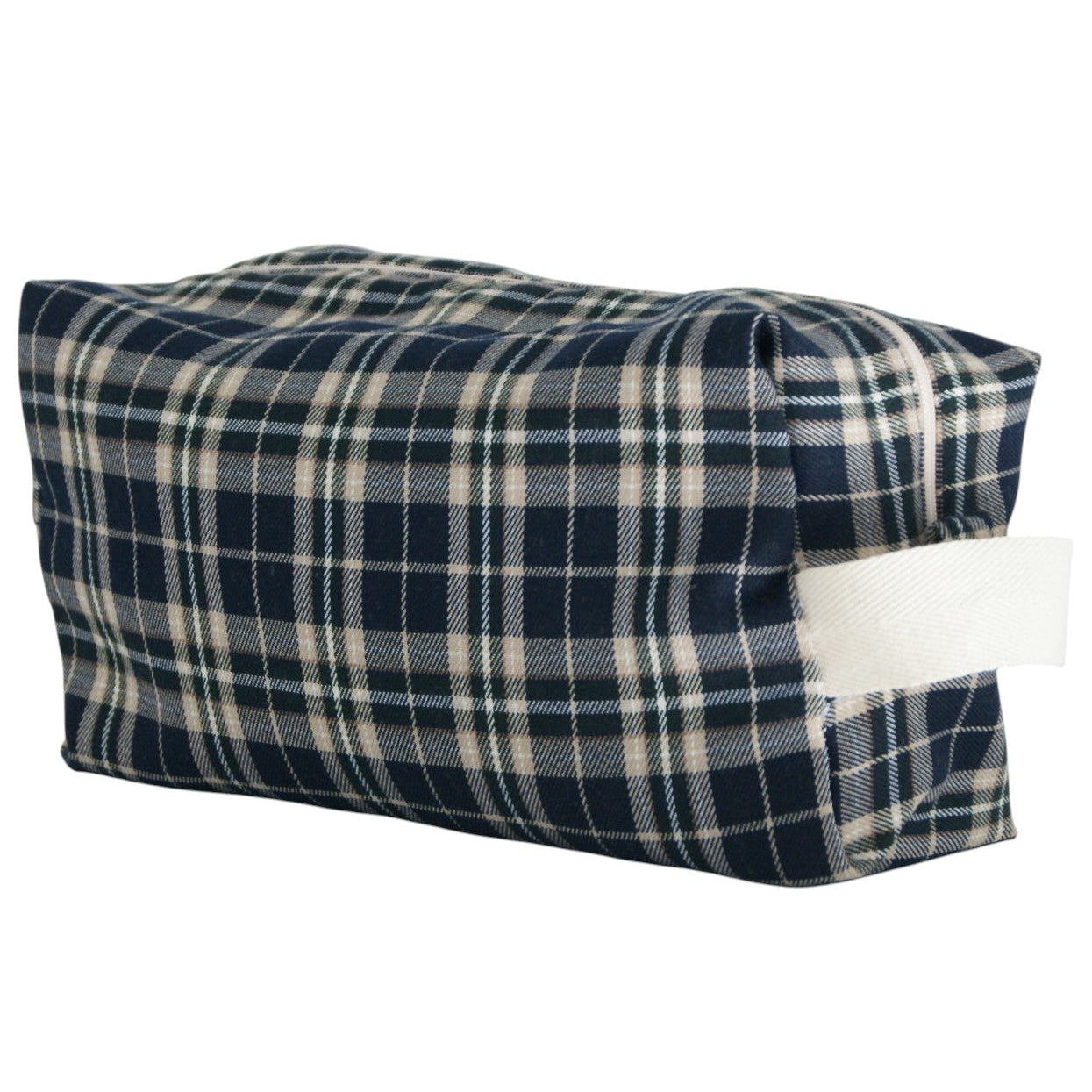 Neceser grande de viaje con gran capacidad, estampado escocés