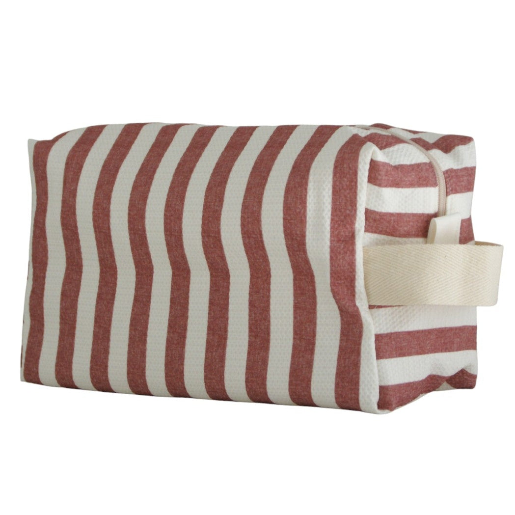 Neceser para adultos o niños con estampado de rayas