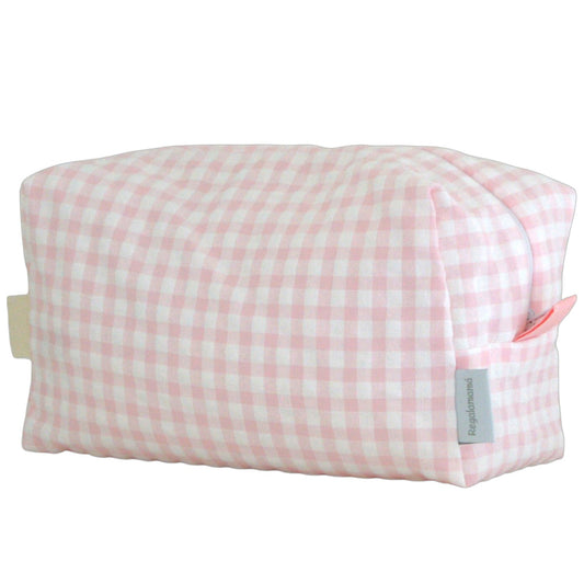Neceser grande vichy rosa