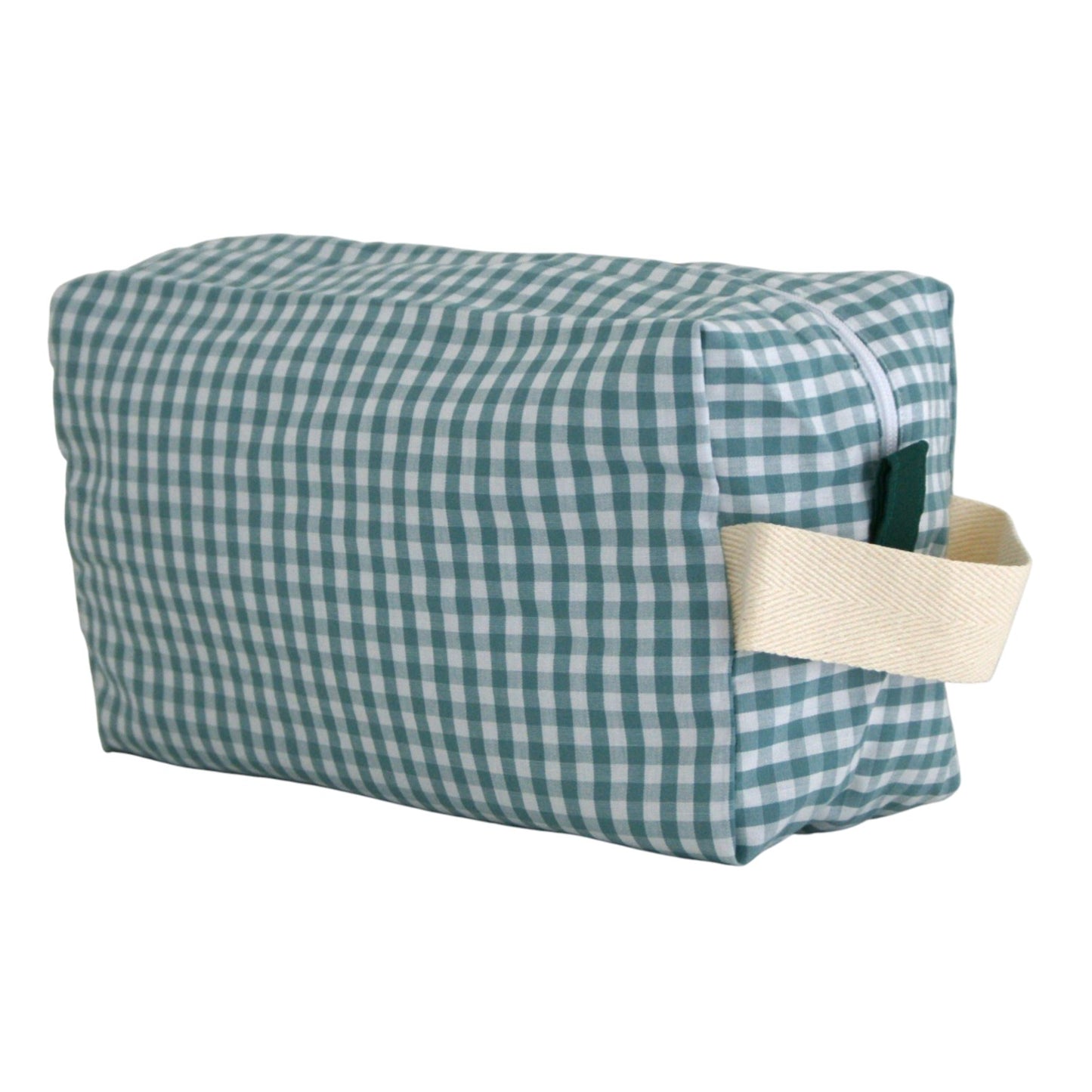 Neceser grande vichy verde