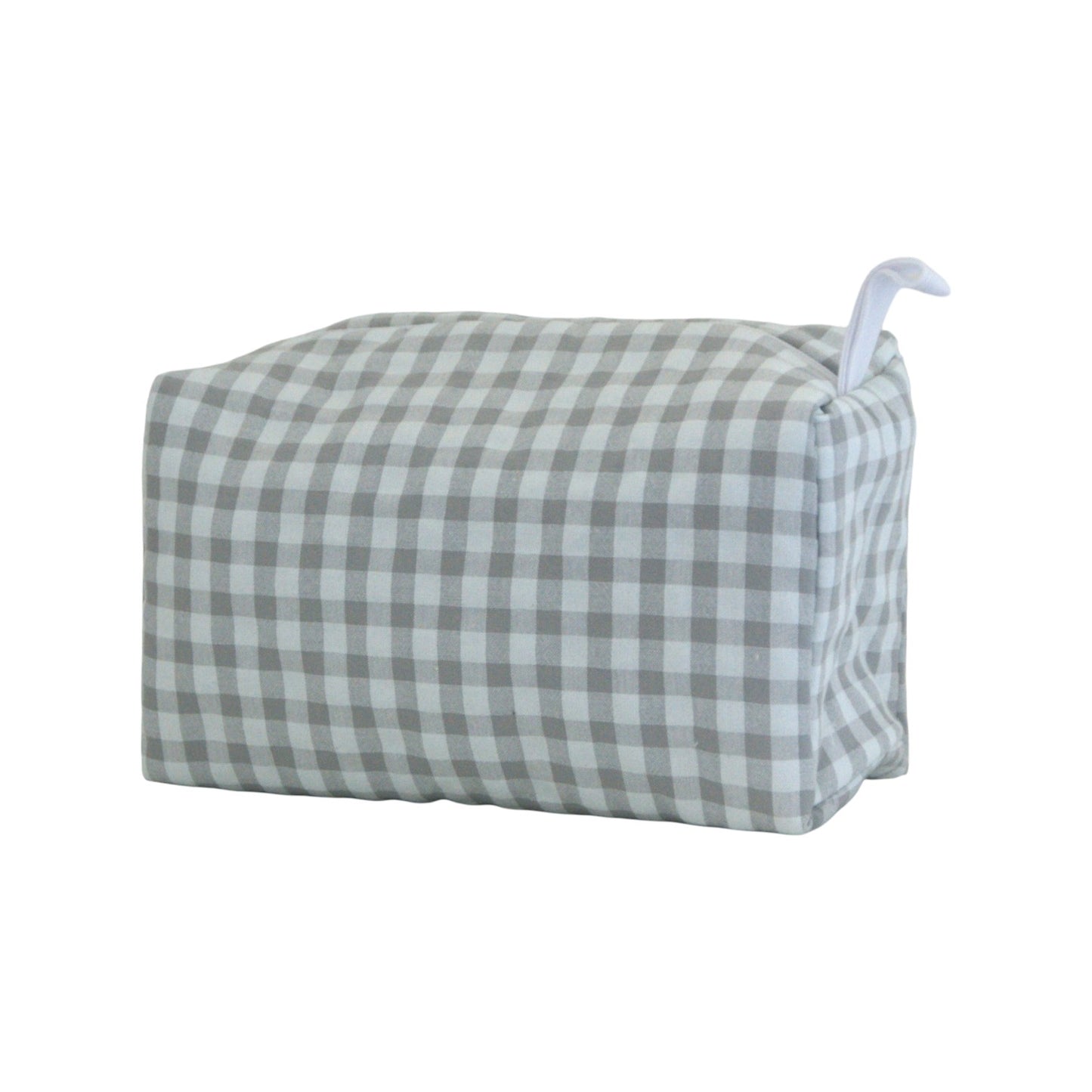 Neceser cubo vichy gris