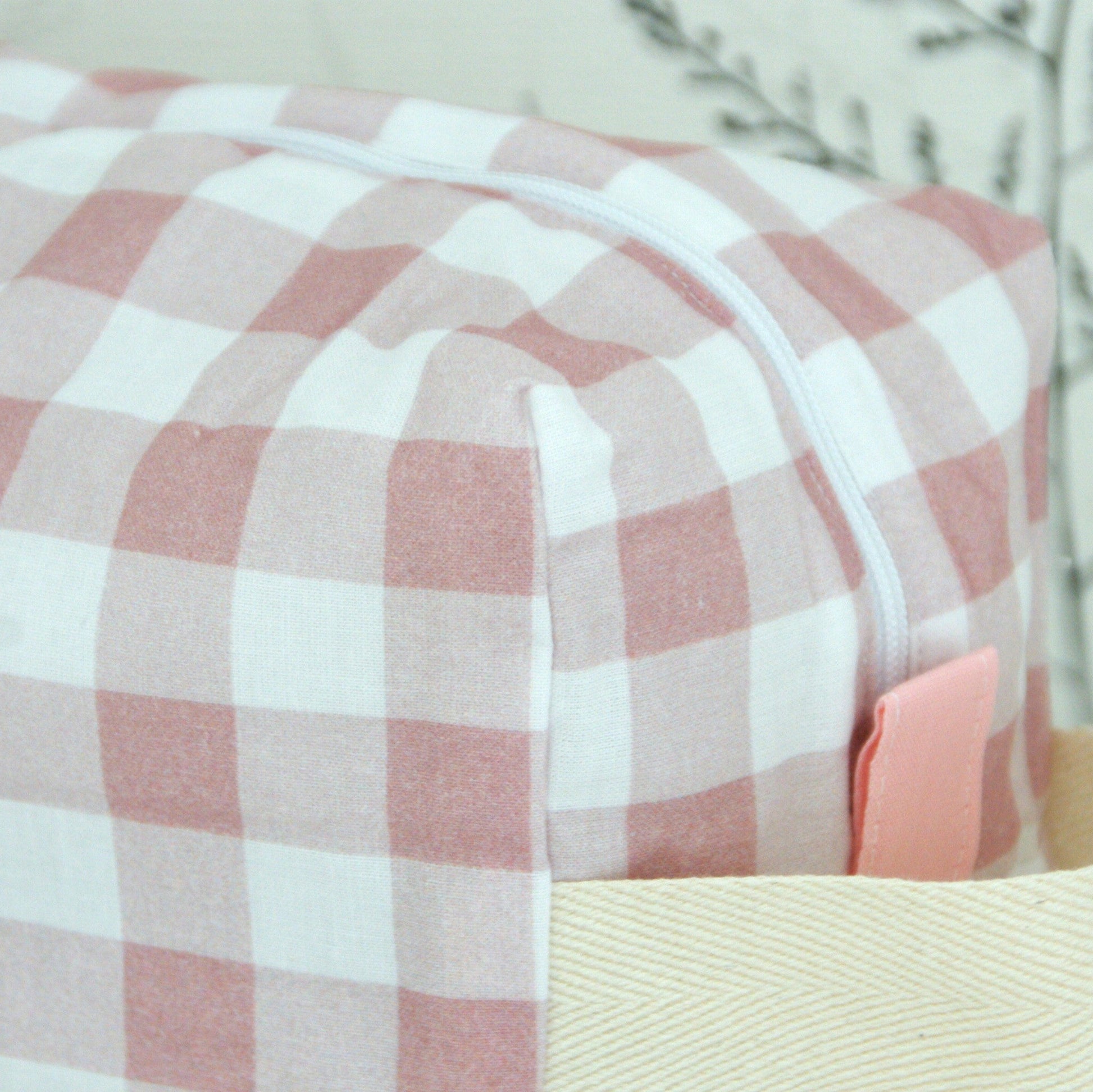 Neceser para niño o adulto con estampado vichy rosa