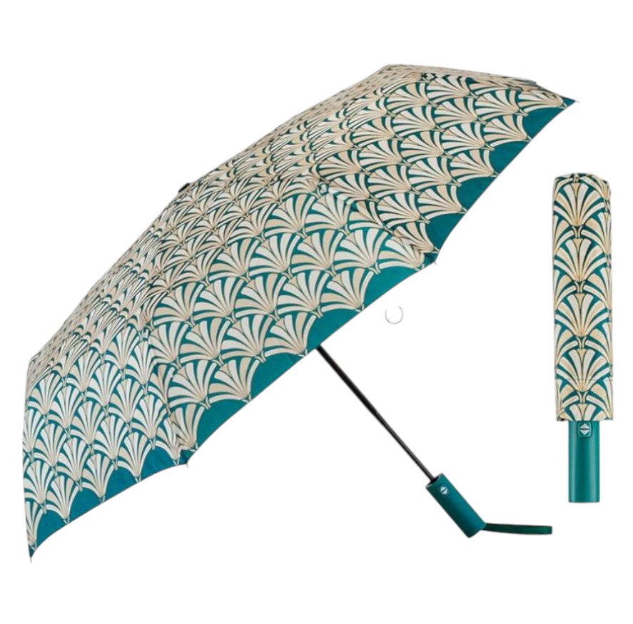 Paraguas estampado verde