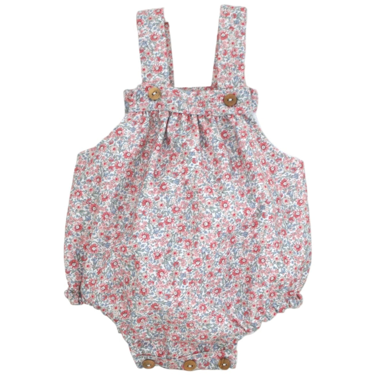 Peto para bebé rosa con estampado de flores