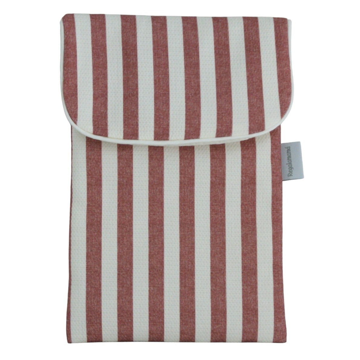 Porta pañales para bebés con estampado de rayas rosa