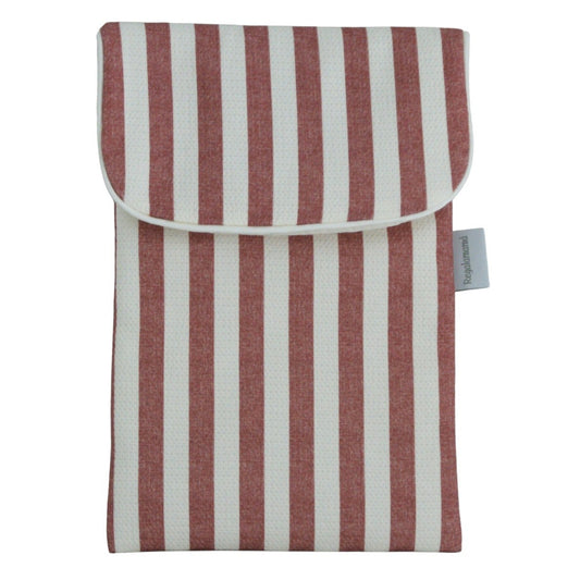 Porta pañales para bebés con estampado de rayas rosa