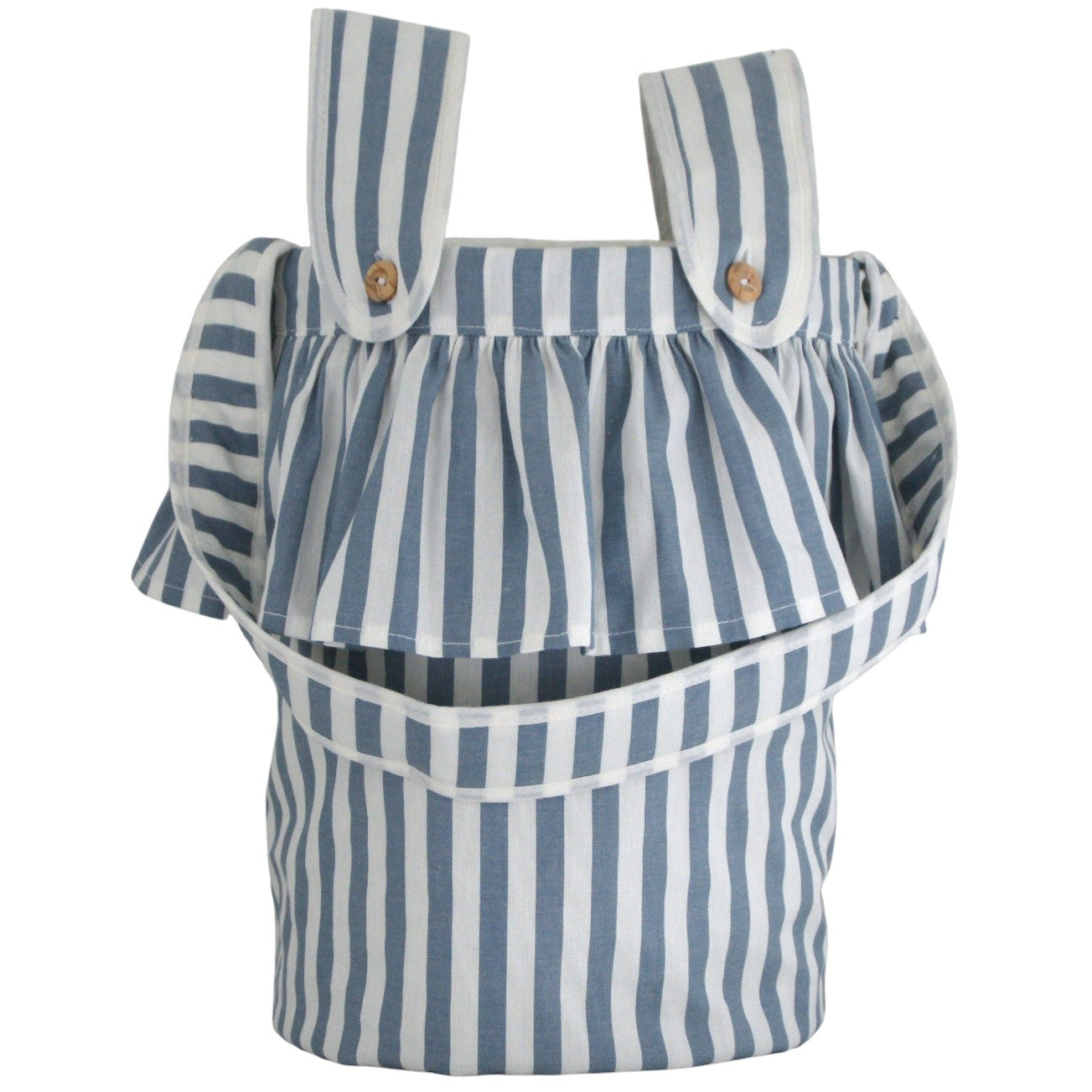 BOLSA CARRO REDONDA RAYAS AZUL