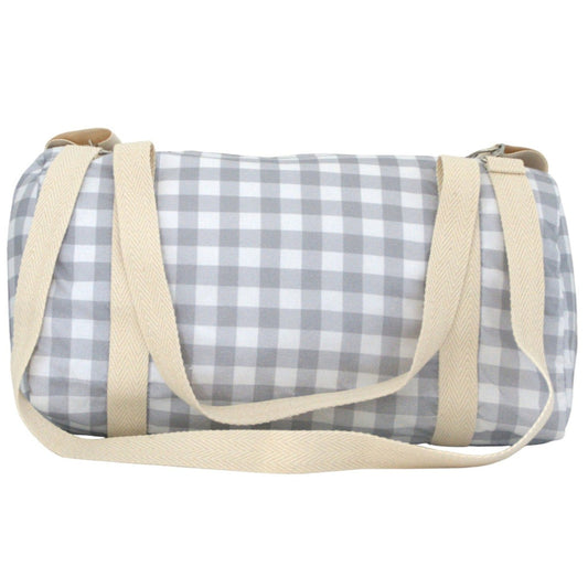 BOLSO VIAJE VICHY GRIS