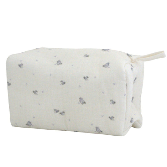 NECESER CUBO PAJAROS GRIS