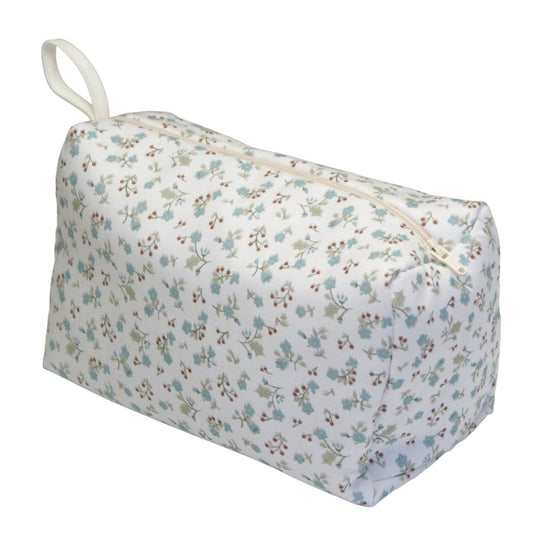 NECESER CUBO FLORECITAS AZUL