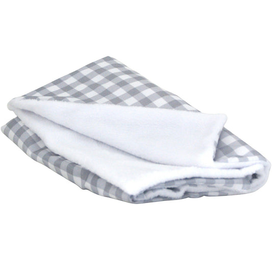 MANTA REVERSIBLE VICHY GRIS