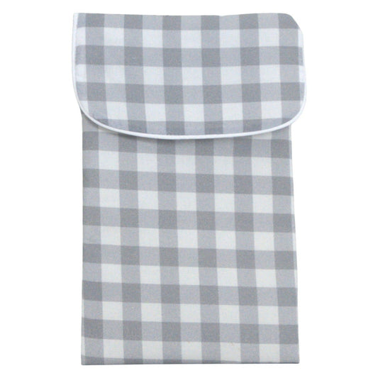 PORTA PAÑALES VICHY GRIS