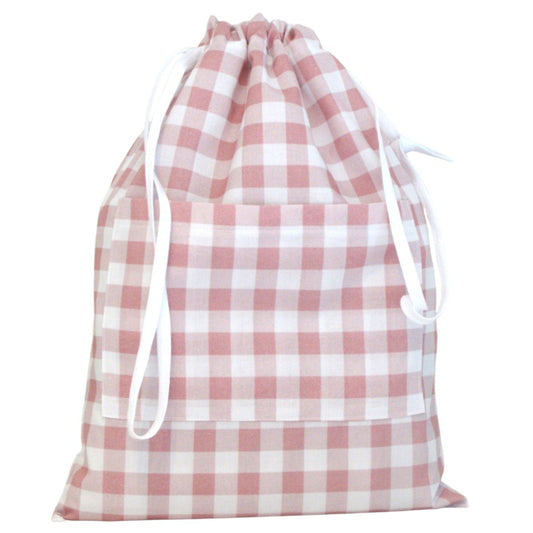 BOLSA ROPA VICHY ROSA